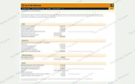 Refund estimate